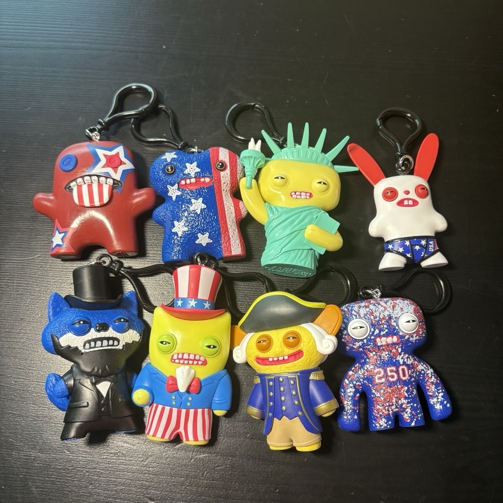 Fuggler Figure 250 Years USA Anniversary Lot Of 8 Commons